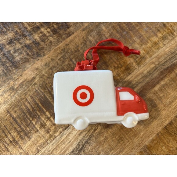 Target Wondershop 2024 Ceramic Bullseye Truck Christmas Ornament - Picture 3 of 7